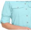 imageLittle Donkey Andy Womens Stretch Quick Dry UPF50 Long Sleeve Shirt for Hiking Travel CampingUpgraded Light Blue