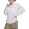 imageLittle Donkey Andy Womens Stretch Quick Dry UPF50 Long Sleeve Shirt for Hiking Travel CampingUpgraded White