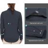 imageLittle Donkey Andy Womens UPF 50 UV Protection Shirt Breathable Long Sleeve Fishing Hiking Shirt AirHoles TechBlack Heathersoft
