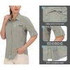 imageLittle Donkey Andy Womens UPF 50 UV Protection Shirt Breathable Long Sleeve Fishing Hiking Shirt AirHoles TechLaurel Oak Heather