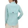 imageLittle Donkey Andy Womens UPF 50 UV Protection Shirt Breathable Long Sleeve Fishing Hiking Shirt AirHoles TechLight Blue Heather