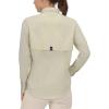 imageLittle Donkey Andy Womens UPF 50 UV Protection Shirt Breathable Long Sleeve Fishing Hiking Shirt AirHoles TechLight Khaki Heather