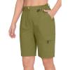 imageLittle Donkey Andy Womens 10 Inches Quick Dry Hiking Cargo Shorts Lightweight Bermuda Golf Shorts Outdoor TravelOlive
