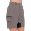 imageLittle Donkey Andy Womens Golf Hiking Shorts Lightweight Quick Dry Outdoor Summer Shorts with Pockets 9 inchGrey