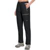 imageLittle Donkey Andy Womens Lightweight Quick Dry Cargo Hiking Pants UPF 50 Stretch Travel Casual TrousersA01 Black