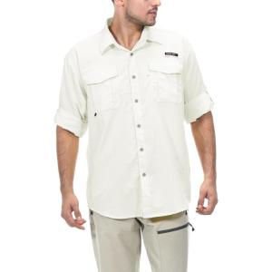 imageLittle Donkey Andy Mens UPF 50 UV Protection Shirt Short Sleeve Fishing Shirt Breathable and Fast DryOffwhite