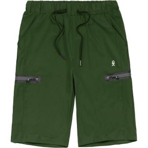 imageLittle Donkey Andy Mens UltraStretch Quick Dry Lightweight Bermuda Shorts Drawstring Zipper Pocket Hiking Travel GolfDark Green