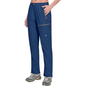 imageLittle Donkey Andy Womens Lightweight Quick Dry Cargo Hiking Pants UPF 50 Stretch Travel Casual TrousersA10 Deep Blue