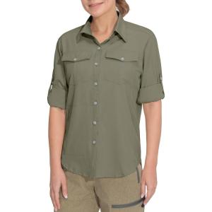 imageLittle Donkey Andy Womens Stretch Quick Dry UPF50 Long Sleeve Shirt for Hiking Travel CampingUpgraded Sage