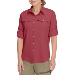 imageLittle Donkey Andy Womens Stretch Quick Dry UPF50 Long Sleeve Shirt for Hiking Travel CampingUpgraded Watermelon Red