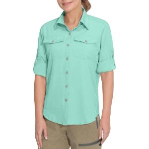 imageLittle Donkey Andy Womens Stretch Quick Dry UPF50 Long Sleeve Shirt for Hiking Travel CampingUpgraded Yucca