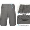 imageLittle Donkey Andy 12 Inch Inseam Golf Shorts for Men Bermuda Quick Dry Elastic Waist Shorts for Hiking Travel CasualA2 Gray