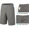 imageLittle Donkey Andy 12 Inch Inseam Golf Shorts for Men Bermuda Quick Dry Elastic Waist Shorts for Hiking Travel CasualA2 Gray