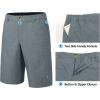 imageLittle Donkey Andy 12 Inch Inseam Golf Shorts for Men Bermuda Quick Dry Elastic Waist Shorts for Hiking Travel CasualA3 Blue