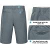 imageLittle Donkey Andy 12 Inch Inseam Golf Shorts for Men Bermuda Quick Dry Elastic Waist Shorts for Hiking Travel CasualA3 Blue