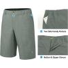 imageLittle Donkey Andy 12 Inch Inseam Golf Shorts for Men Bermuda Quick Dry Elastic Waist Shorts for Hiking Travel CasualA4 Green