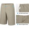 imageLittle Donkey Andy 12 Inch Inseam Golf Shorts for Men Bermuda Quick Dry Elastic Waist Shorts for Hiking Travel CasualA5 Khaki