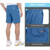 imageLittle Donkey Andy Mens Bermuda 9 Inch Lightweight Quick Dry Stretch Shorts Golf Hiking TravelLight Blue