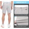 imageLittle Donkey Andy Mens Bermuda 9 Inch Lightweight Quick Dry Stretch Shorts Golf Hiking TravelLight Gray Heather