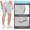 imageLittle Donkey Andy Mens Bermuda 9 Inch Lightweight Quick Dry Stretch Shorts Golf Hiking TravelLight Gray Heather