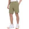 imageLittle Donkey Andy Mens Bermuda 9 Inch Lightweight Quick Dry Stretch Shorts Golf Hiking TravelOliver Green Heather