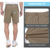 imageLittle Donkey Andy Mens Bermuda 9 Inch Lightweight Quick Dry Stretch Shorts Golf Hiking TravelOtter