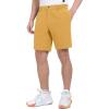 imageLittle Donkey Andy Mens Bermuda 9 Inch Lightweight Quick Dry Stretch Shorts Golf Hiking TravelTurmeric Heather