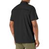 imageLittle Donkey Andy Mens Lightweight Short Sleeve Shirt Quick Dry Stretch Shirt for Hiking Travel UPF50Upgraded Black