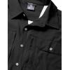 imageLittle Donkey Andy Mens Lightweight Short Sleeve Shirt Quick Dry Stretch Shirt for Hiking Travel UPF50Upgraded Black