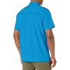 imageLittle Donkey Andy Mens Lightweight Short Sleeve Shirt Quick Dry Stretch Shirt for Hiking Travel UPF50Upgraded Diva Blue