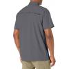 imageLittle Donkey Andy Mens Lightweight Short Sleeve Shirt Quick Dry Stretch Shirt for Hiking Travel UPF50Upgraded Gray