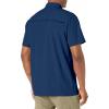 imageLittle Donkey Andy Mens Lightweight Short Sleeve Shirt Quick Dry Stretch Shirt for Hiking Travel UPF50Upgraded Navy Blue