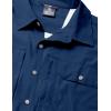 imageLittle Donkey Andy Mens Lightweight Short Sleeve Shirt Quick Dry Stretch Shirt for Hiking Travel UPF50Upgraded Navy Blue
