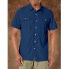 imageLittle Donkey Andy Mens Lightweight Short Sleeve Shirt Quick Dry Stretch Shirt for Hiking Travel UPF50Upgraded Navy Blue