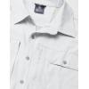 imageLittle Donkey Andy Mens Lightweight Short Sleeve Shirt Quick Dry Stretch Shirt for Hiking Travel UPF50Upgraded White