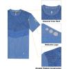 imageLittle Donkey Andy Mens Quick Dry Sweat Wicking Stretch Short Sleeve TShirt UV Protection Workout Running Hiking TeeBlue Heather