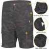 imageLittle Donkey Andy Mens Stretch Convertible Pants ZipOff QuickDry Hiking Pants UV Protection LightweightOne ZipOff Camo Black