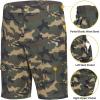 imageLittle Donkey Andy Mens Stretch Convertible Pants ZipOff QuickDry Hiking Pants UV Protection LightweightOne ZipOff Camo Green
