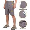 imageLittle Donkey Andy Mens Stretch Convertible Pants ZipOff QuickDry Hiking Pants UV Protection LightweightOne ZipOff Gray