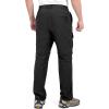 imageLittle Donkey Andy Mens Stretch Convertible Pants ZipOff QuickDry Hiking Pants UV Protection LightweightOne Zipoff Black