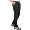 imageLittle Donkey Andy Mens Stretch Convertible Pants ZipOff QuickDry Hiking Pants UV Protection LightweightOne Zipoff Black