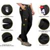 imageLittle Donkey Andy Mens Stretch Convertible Pants ZipOff QuickDry Hiking Pants UV Protection LightweightOne Zipoff Black
