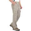 imageLittle Donkey Andy Mens Stretch Convertible Pants ZipOff QuickDry Hiking Pants UV Protection LightweightOne Zipoff Khaki