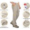 imageLittle Donkey Andy Mens Stretch Convertible Pants ZipOff QuickDry Hiking Pants UV Protection LightweightOne Zipoff Khaki