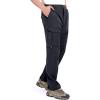 imageLittle Donkey Andy Mens Stretch Convertible Pants ZipOff QuickDry Hiking Pants UV Protection LightweightOne Zipoff Navy Blue