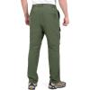 imageLittle Donkey Andy Mens Stretch Convertible Pants ZipOff QuickDry Hiking Pants UV Protection LightweightOne Zipoff Sage