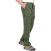 imageLittle Donkey Andy Mens Stretch Convertible Pants ZipOff QuickDry Hiking Pants UV Protection LightweightOne Zipoff Sage