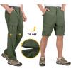 imageLittle Donkey Andy Mens Stretch Convertible Pants ZipOff QuickDry Hiking Pants UV Protection LightweightOne Zipoff Sage