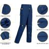 imageLittle Donkey Andy Mens Stretch Convertible Pants ZipOff QuickDry Hiking Pants UV Protection LightweightTwo Zipoffblue