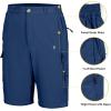 imageLittle Donkey Andy Mens Stretch Convertible Pants ZipOff QuickDry Hiking Pants UV Protection LightweightTwo Zipoffblue
